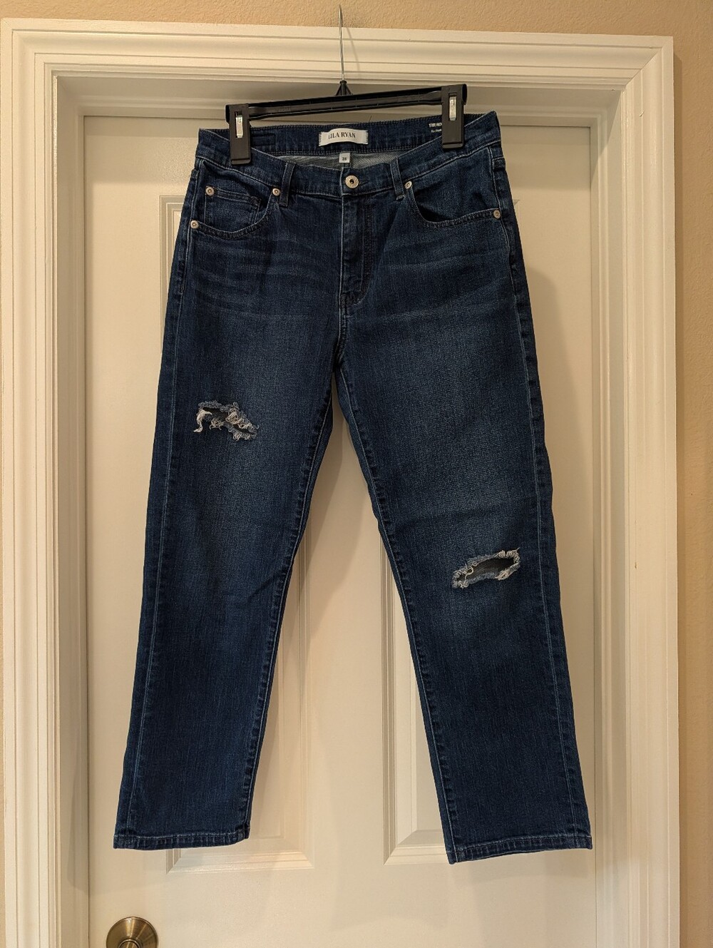 Lila Ryan The Robbie Ex-Boyfriend Mid Rise Distressed Jeans Size 28